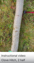 Instructional video: A Clove Hitch, 2 half Hitches and a Tuck