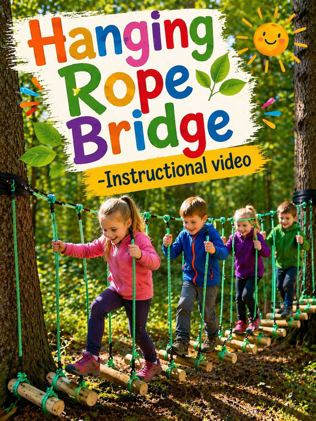 Hanging Rope Bridge - Instructional video
